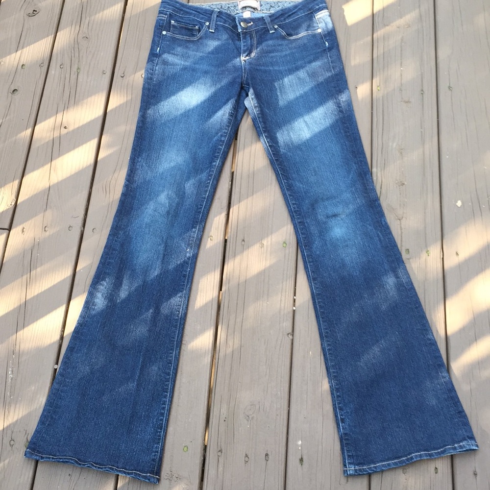 Paige medium/darker wash denim jeans